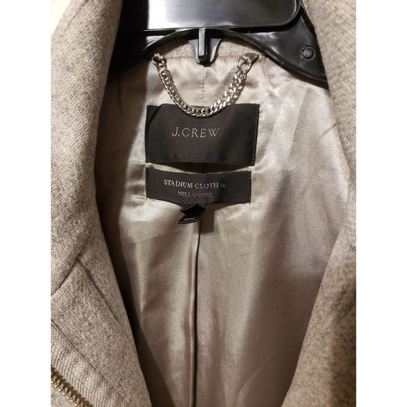 J.Crew size 0 wool cocoon pea coat stadium cloth by Nelson gori - Picture 7 of 8